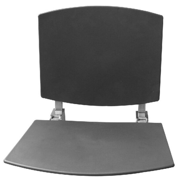 Asiento abatible con respaldo gris