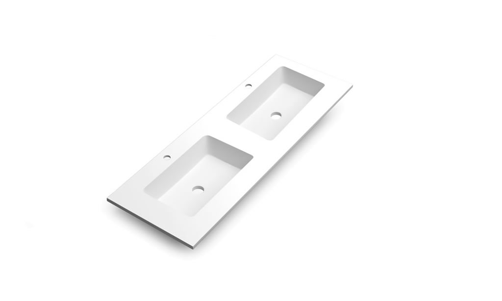 Lavabos doble seno para baños de diseño