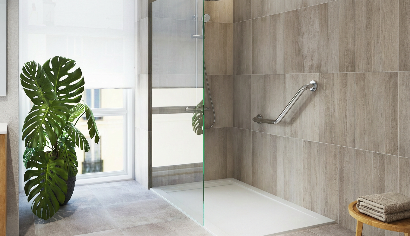 Plato de ducha que no resbale