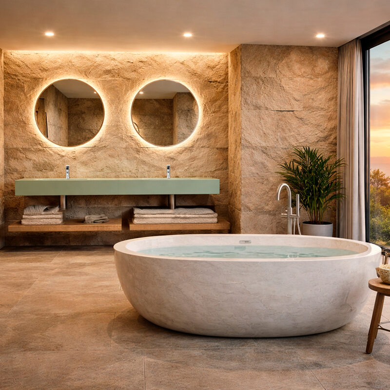 Lavabos de diseño dobles