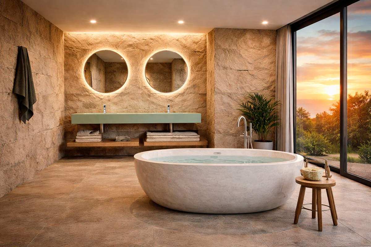 Cómo elegir un lavabo doble: diseño, medidas y materiales clave