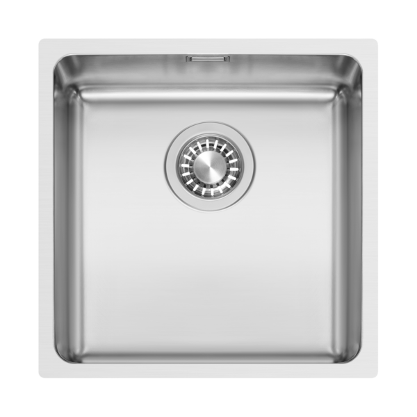 FREGADERO REA 40X40 INOX CEPILLADO
