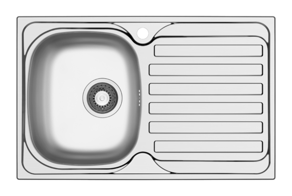 FREGADERO THALÍA E-D INOX PULIDO